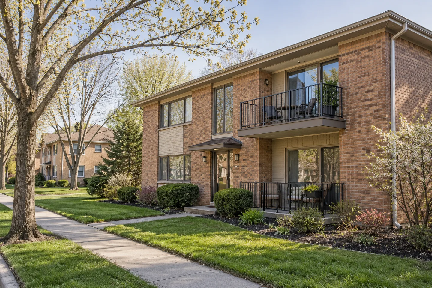 Generated illustration of an imagined residential setting for the Naperville resource